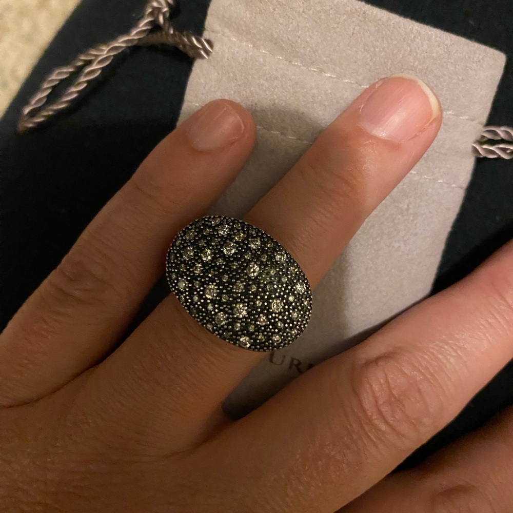 David Yurman Oval Midnight Melange ring